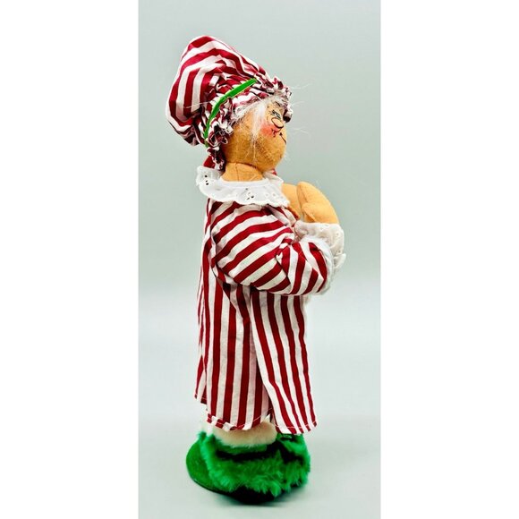 Annalee Mr Mrs Santa Claus Night Clothes Hot Water Bottle Blanket 12 inch 2006 - Picture 10 of 13